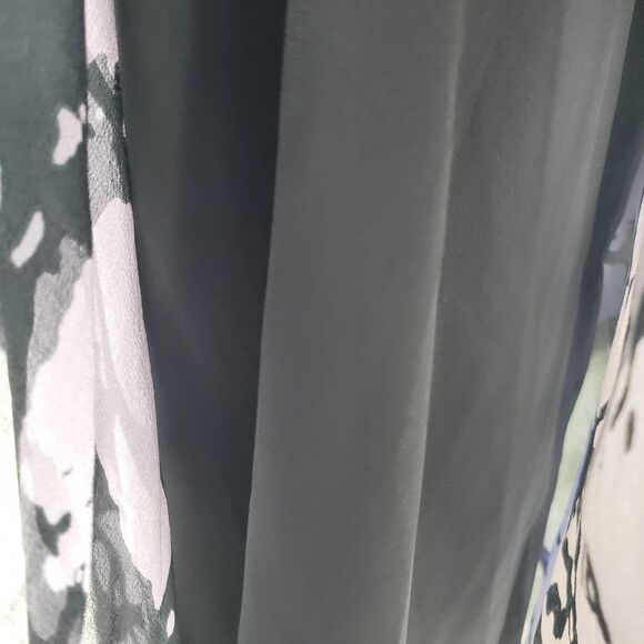 DIANE von FURSTENBERG Womens 2 New Fleurette printed purple & black flare Dress - Picture 5 of 5